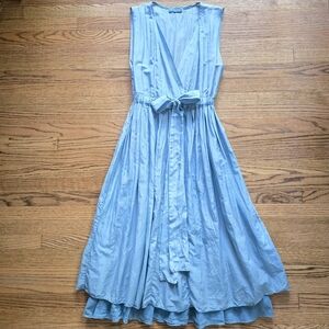 30 Silk 70 Cotton CP Shades Julia Sundress Sleeveless Small Light Blue